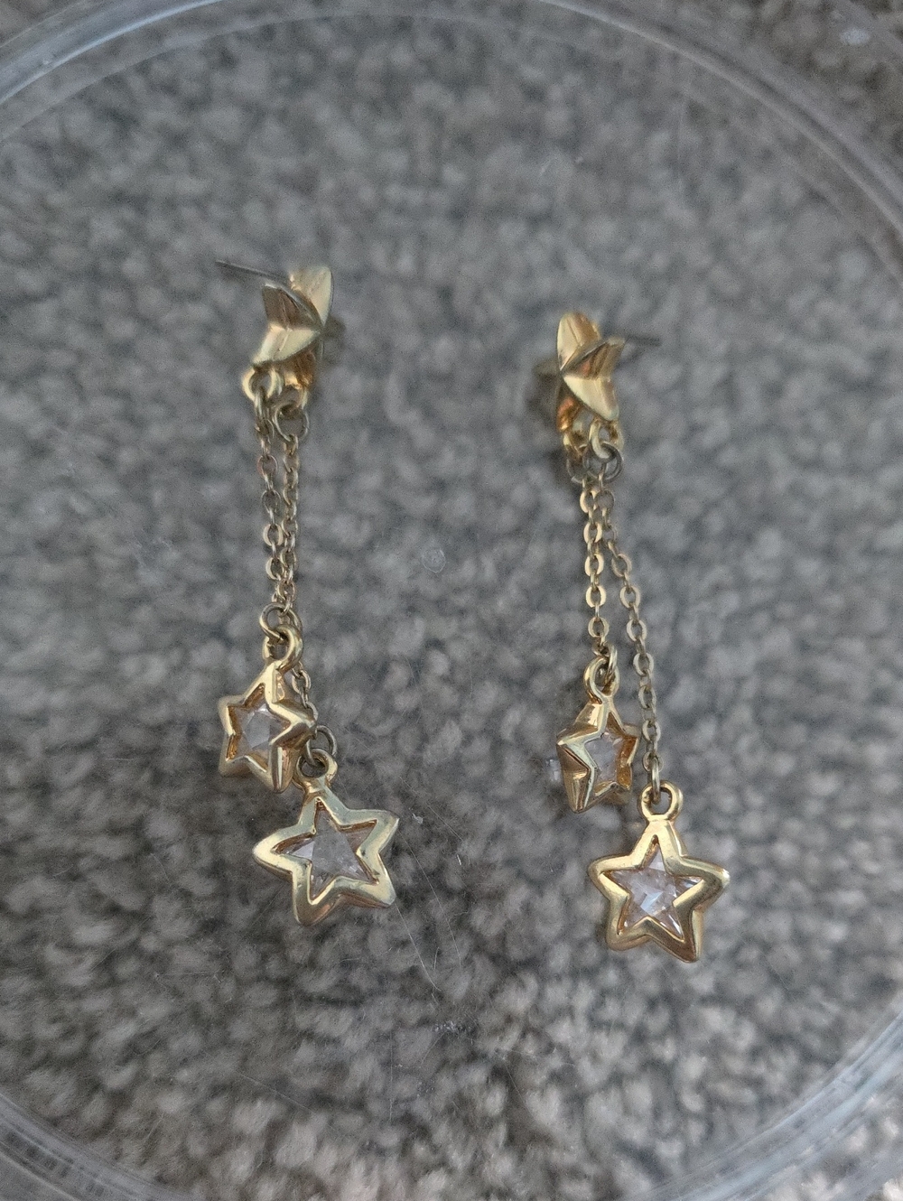 Gold Star Drop Dangle Earrings - Elegant Women’s Jewelry